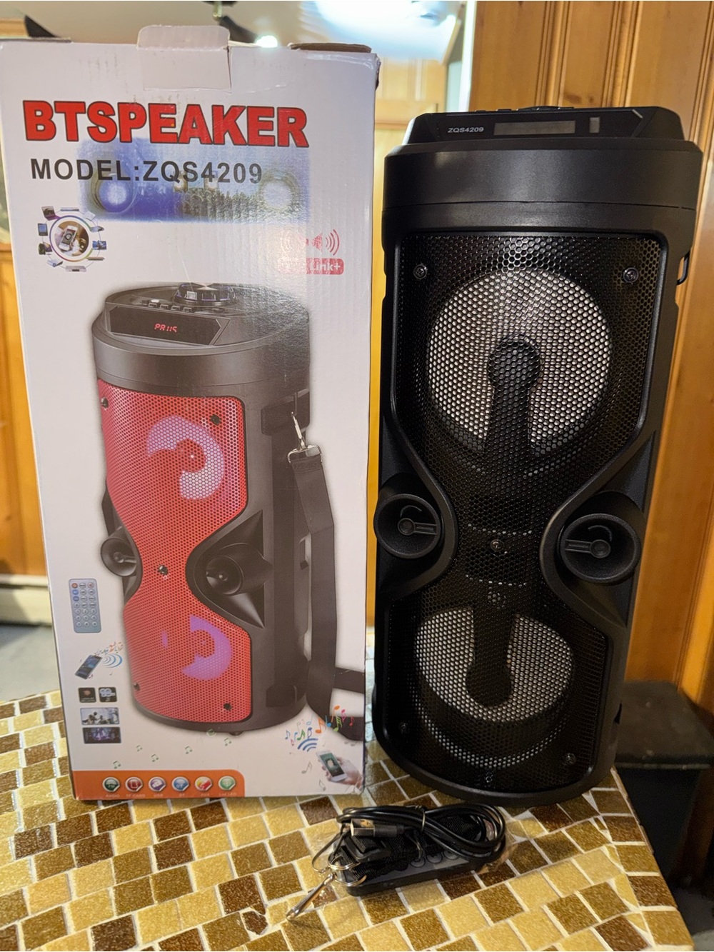 BT Speaker ZQS4209 Portable Bluetooth Speaker - Blacks